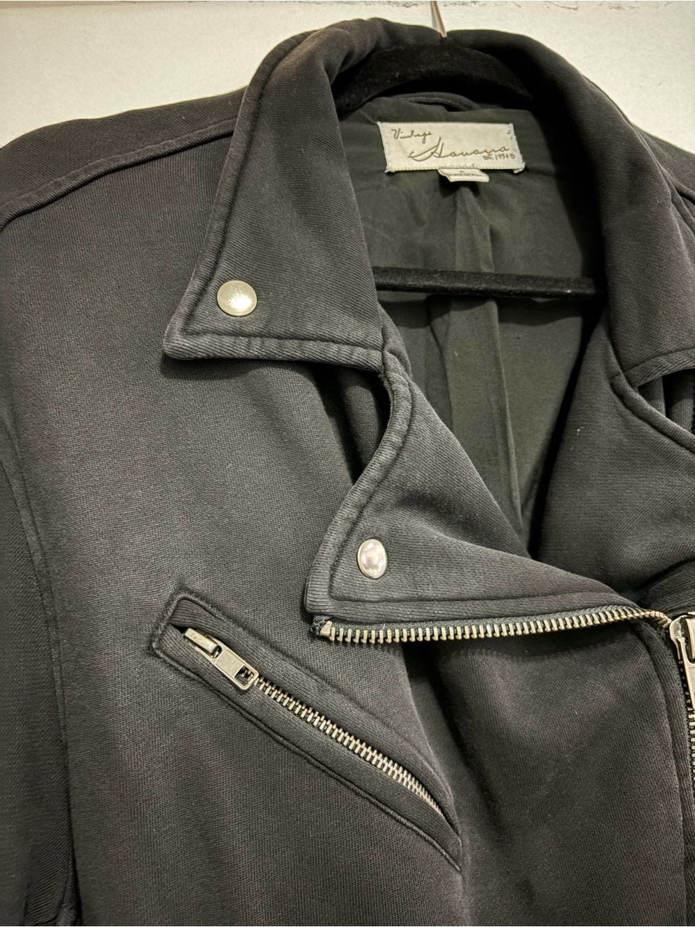 Vintage Havana Black Moto Jacket - Picture 8 of 13